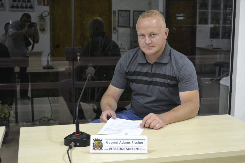 GABRIEL FISCHER  SUPLENTE DO PDT  ASSUME VAGA NA CÂMARA